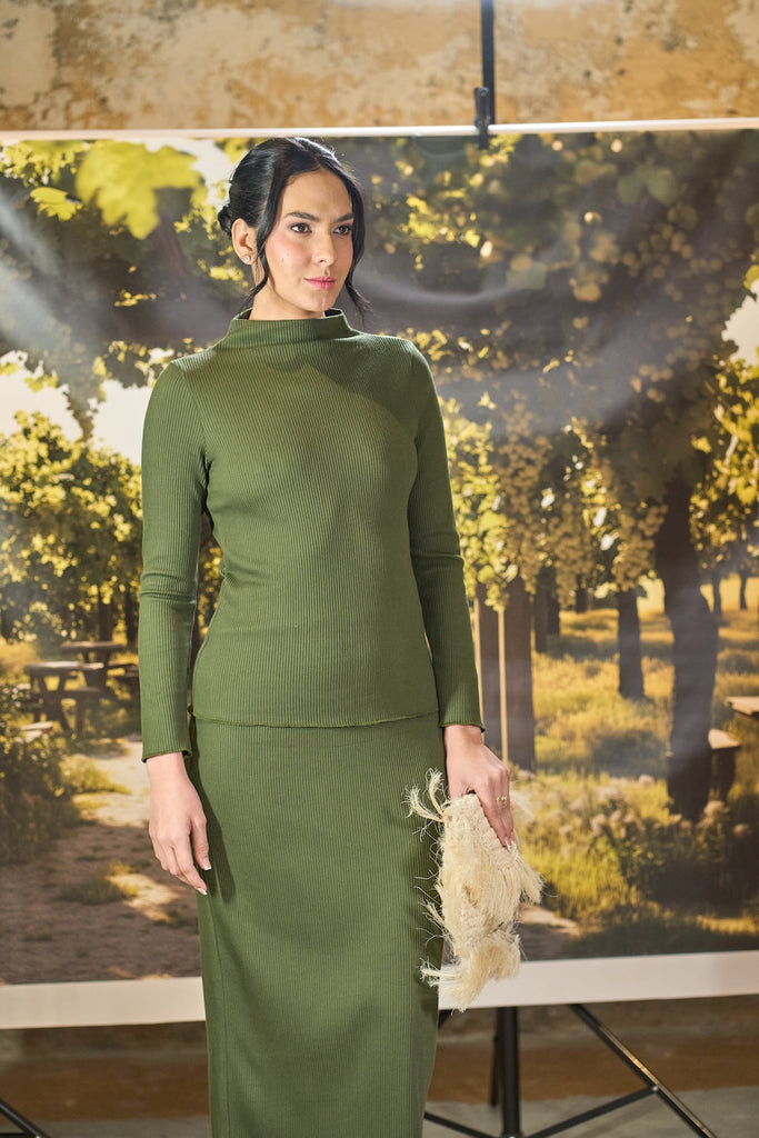 Morelis Ribbed Skirt - Army – Gatorecato