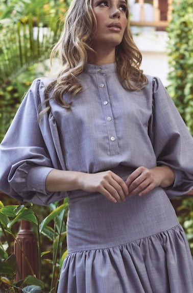 Clara Blue Blouse