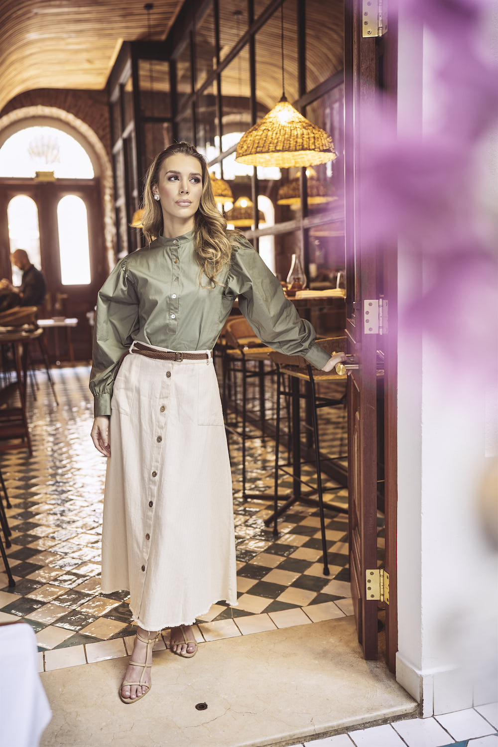 Regina Linen Easy Skirt
