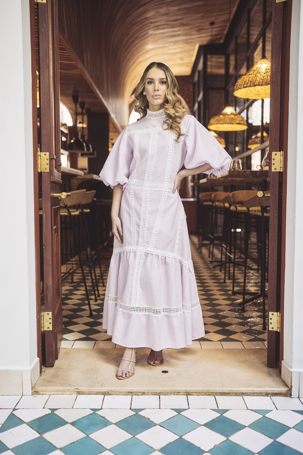 Paloma Linen Dress - LAVANDER