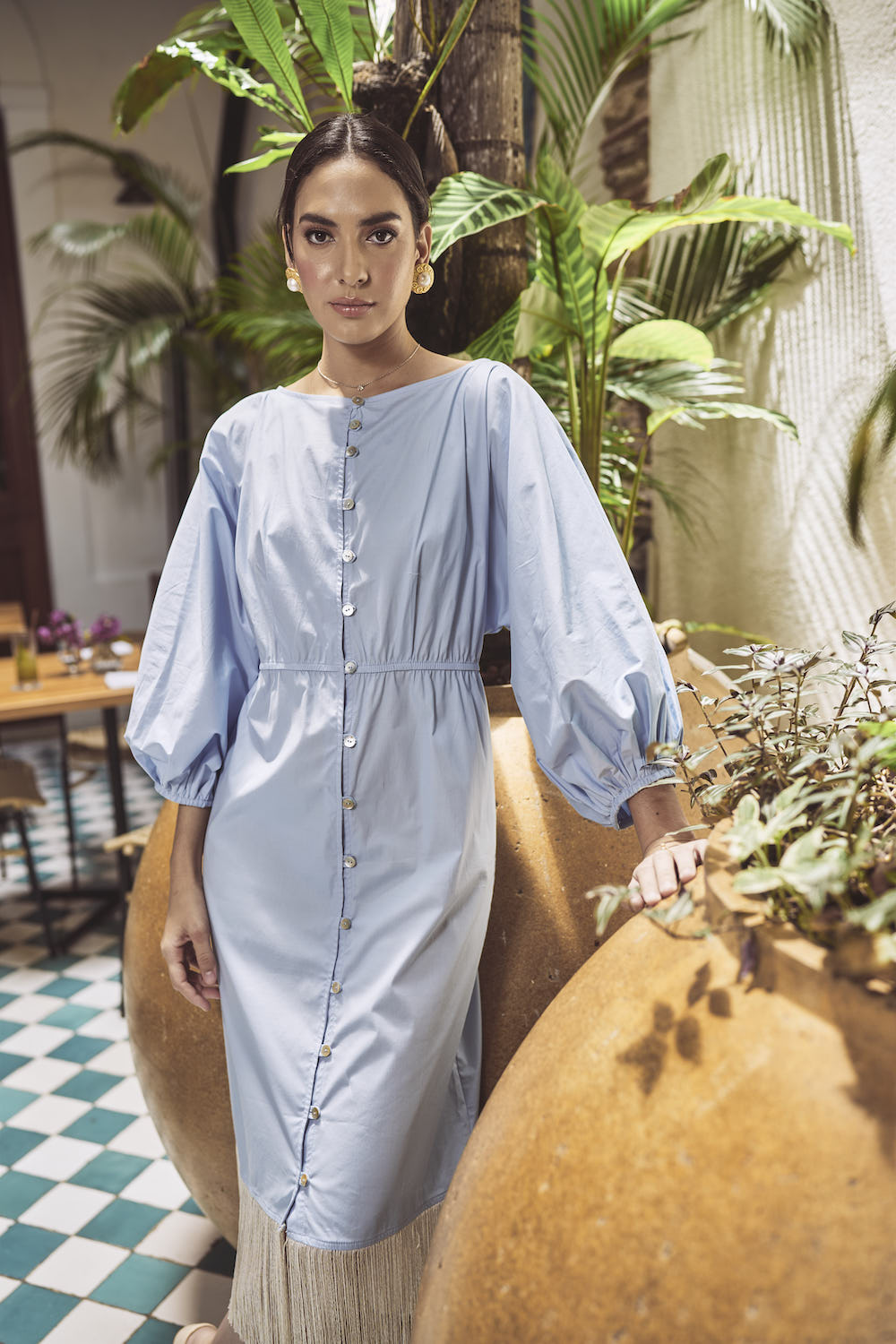 Isabella Dress - Light Blue
