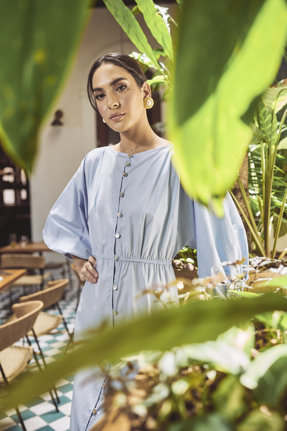 Isabella Dress - Light Blue