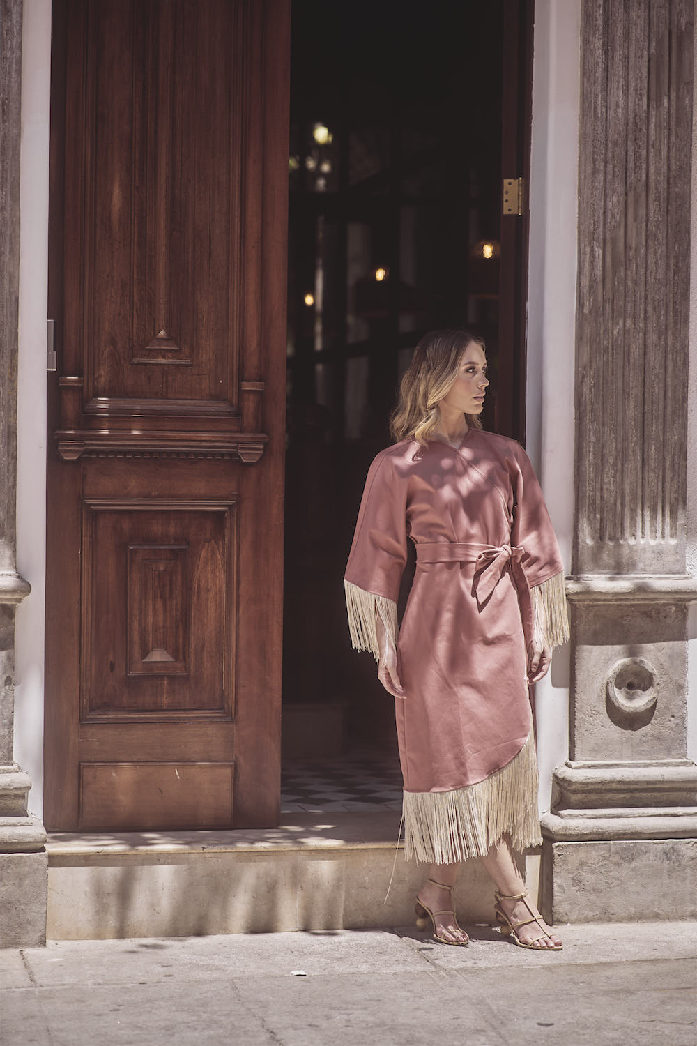 Coralis Fringe  Kimono