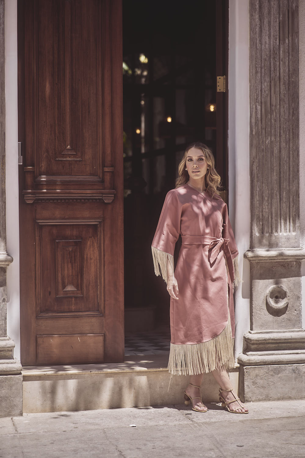 Coralis Fringe  Kimono