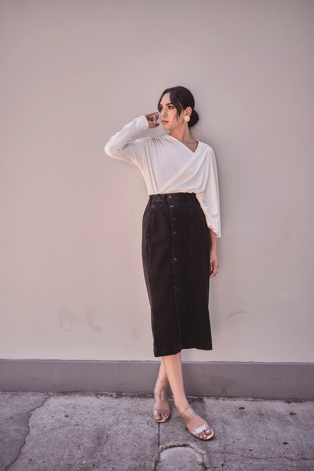 Laura Body Blouse - White