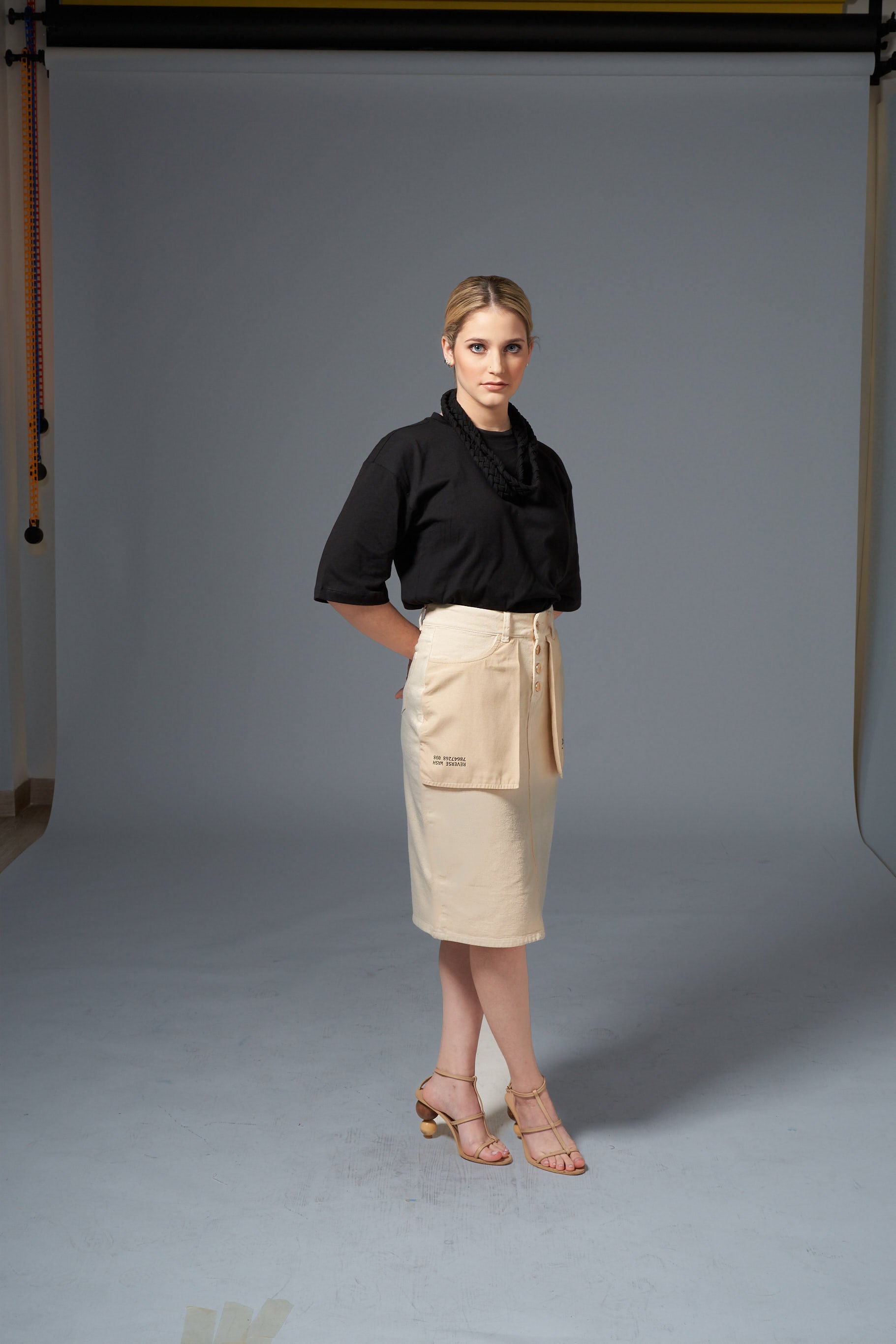Sahara Tshirt Braided Rope - Black