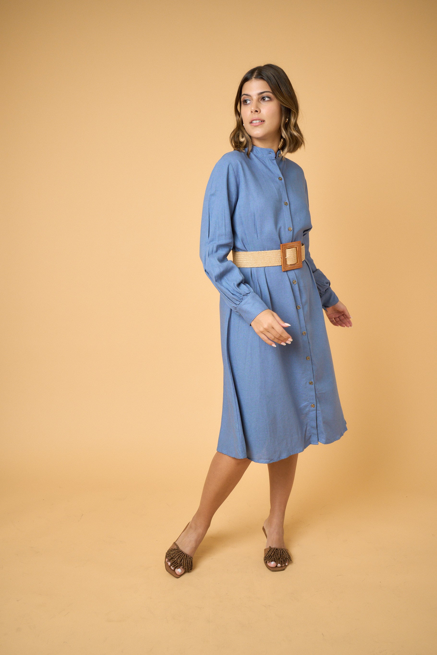 Amara Pocket Dress - Cobalt Blue