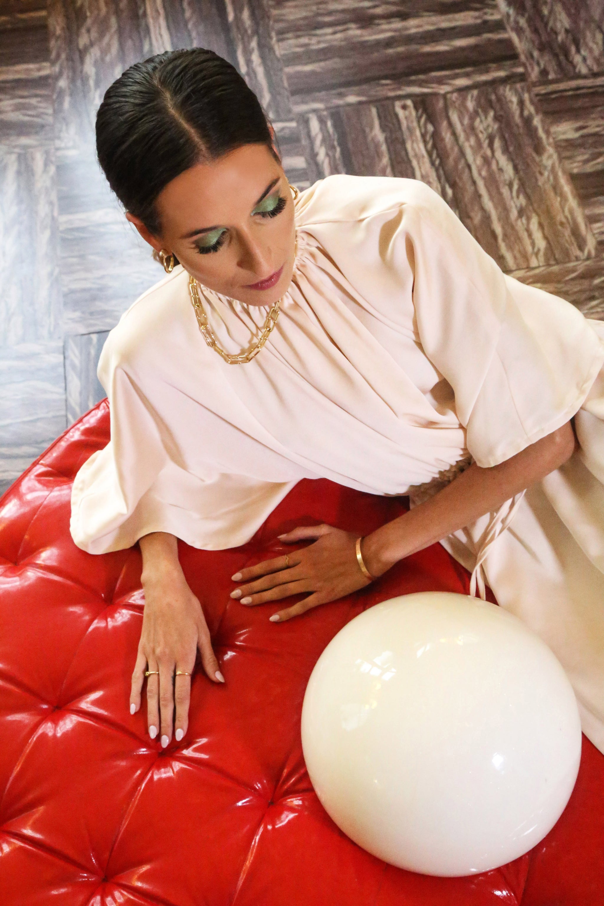 Veranera Ivory Satin Dress