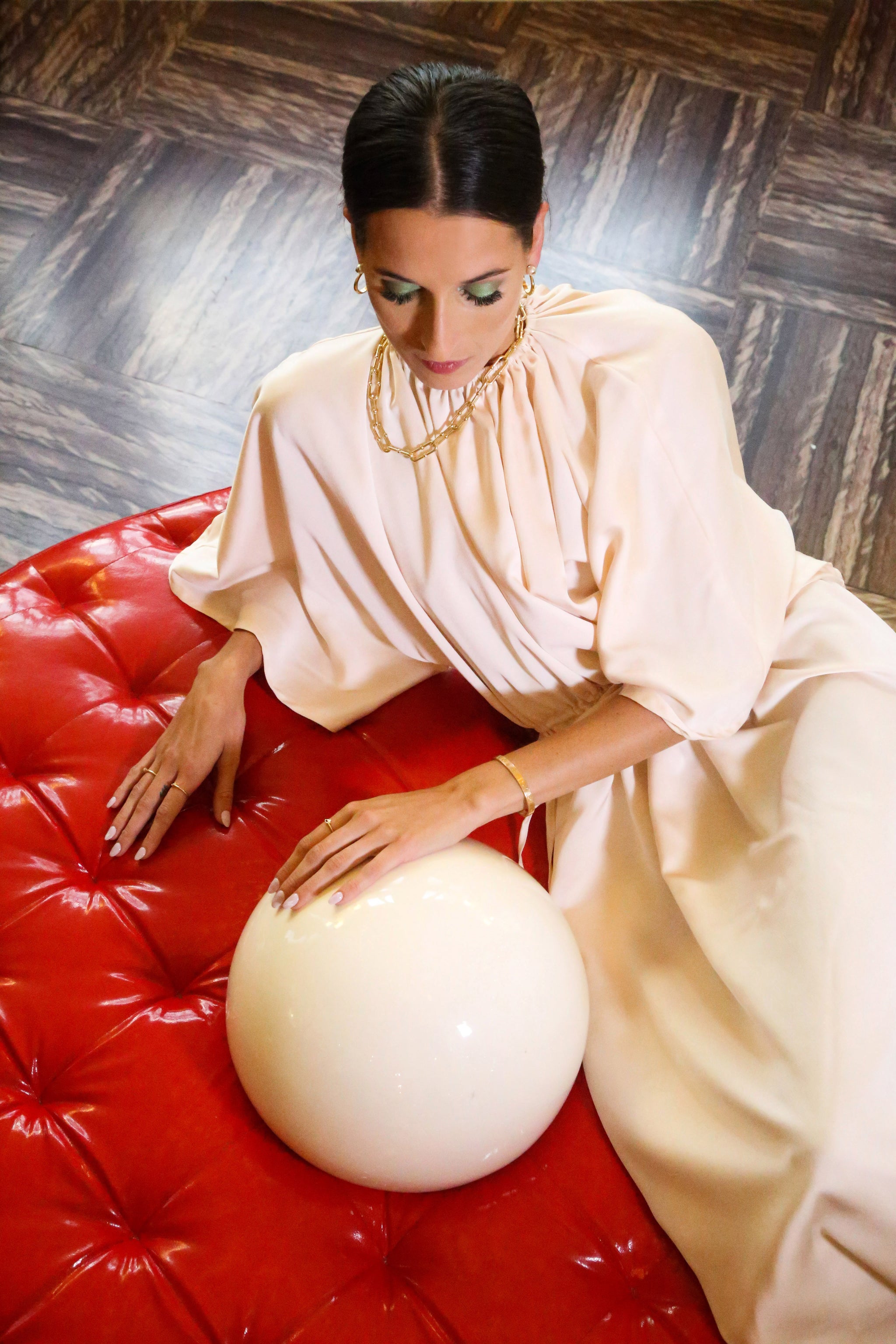 Veranera Ivory Satin Dress