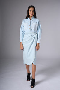 Loei Ice Denim Skirt & Top
