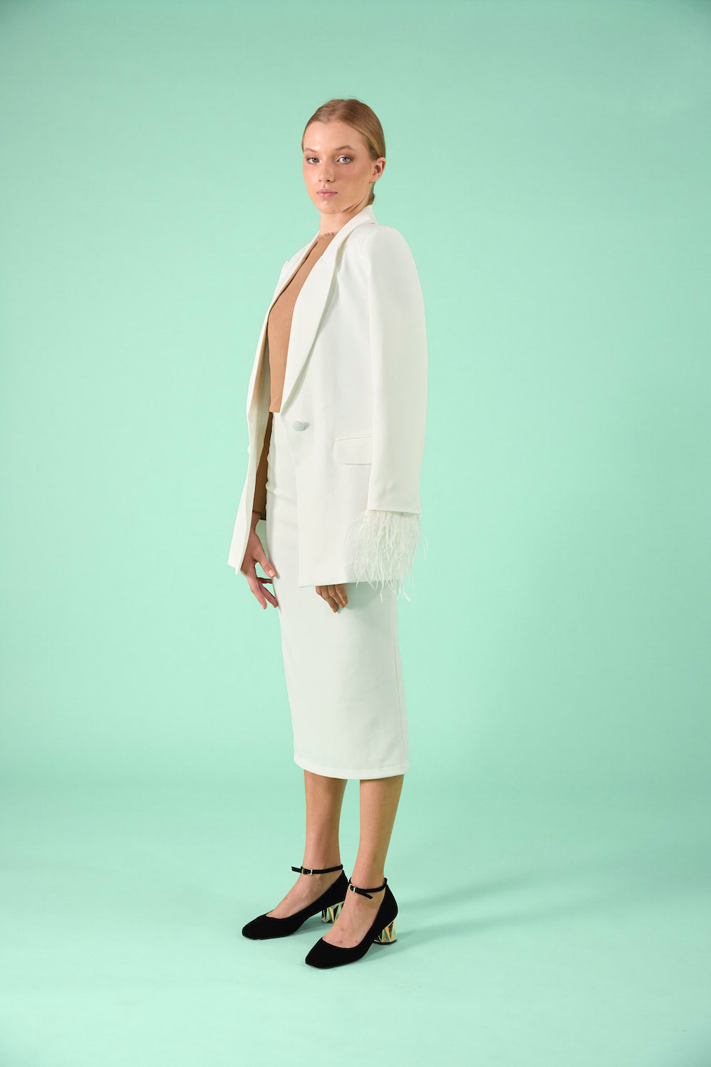 Blennie Blazer - White