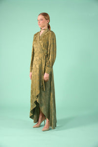 Corelia Dress - Silk Olive