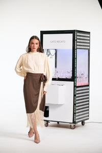 Sunset Fringe Skirt - Brown