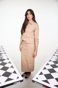 Sonia Skirt - khaki