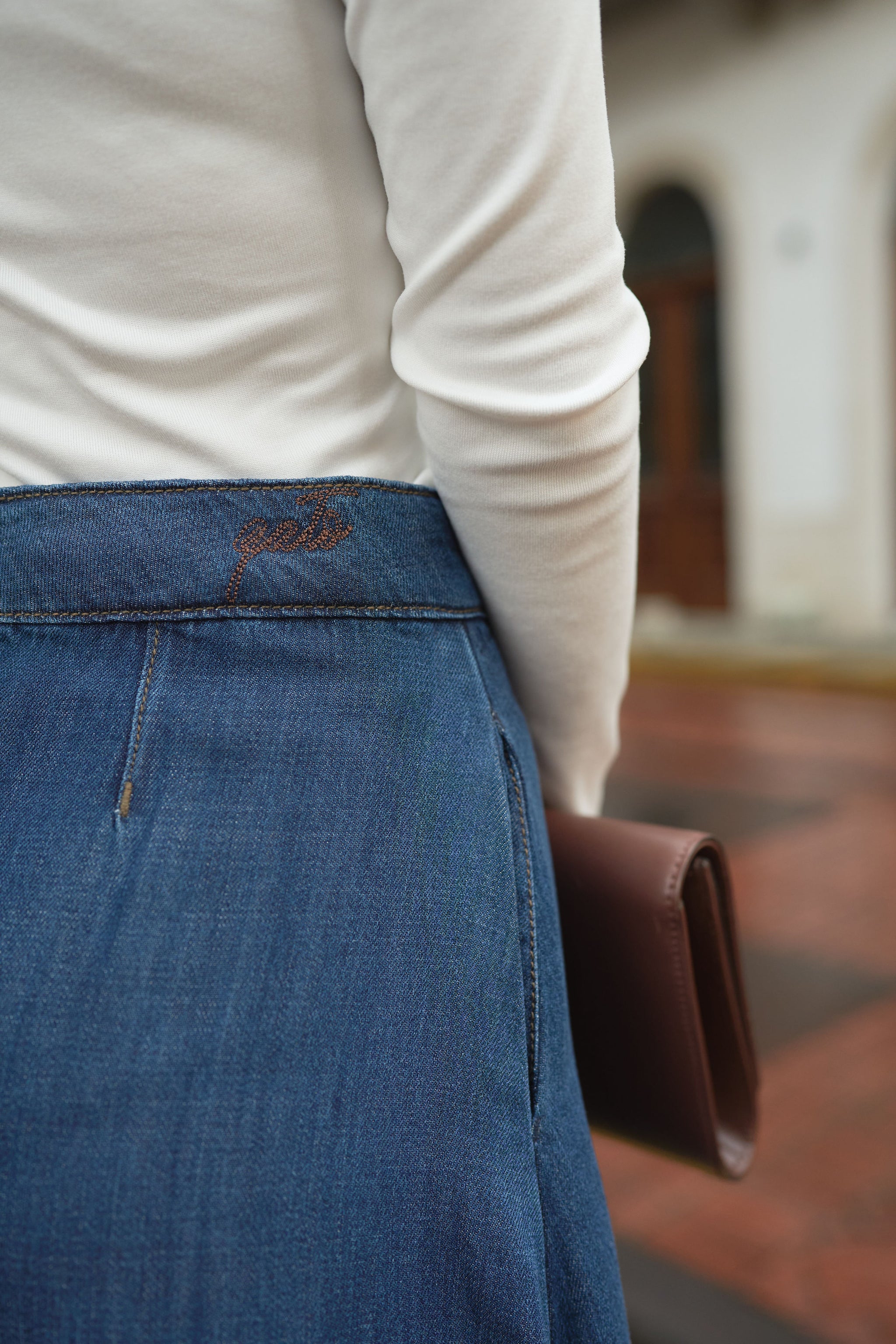 Morelis A line Denim Skirt