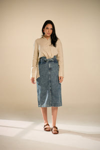 Meira Corset Denim Skirt