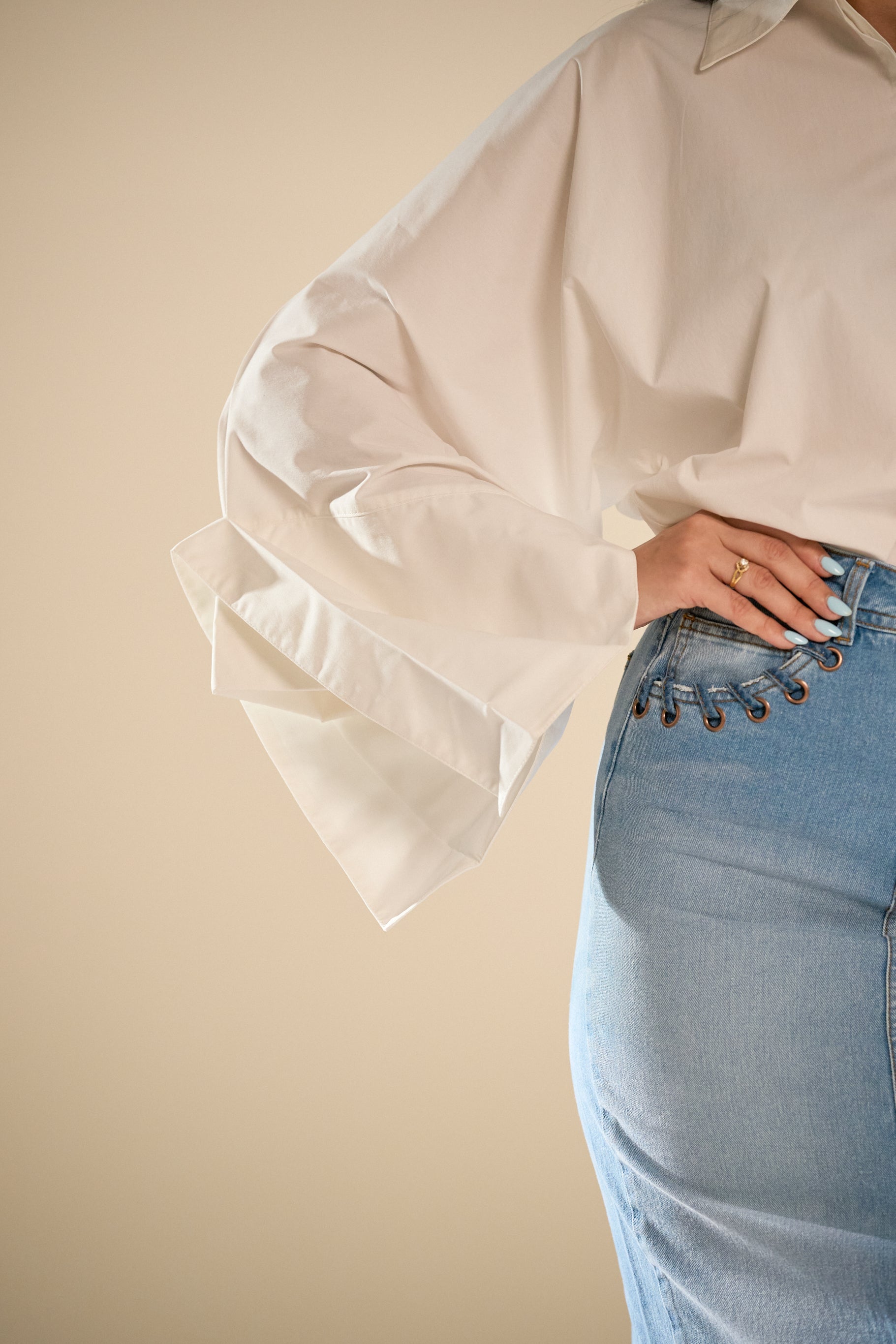 Lory Denim Midi Skirt