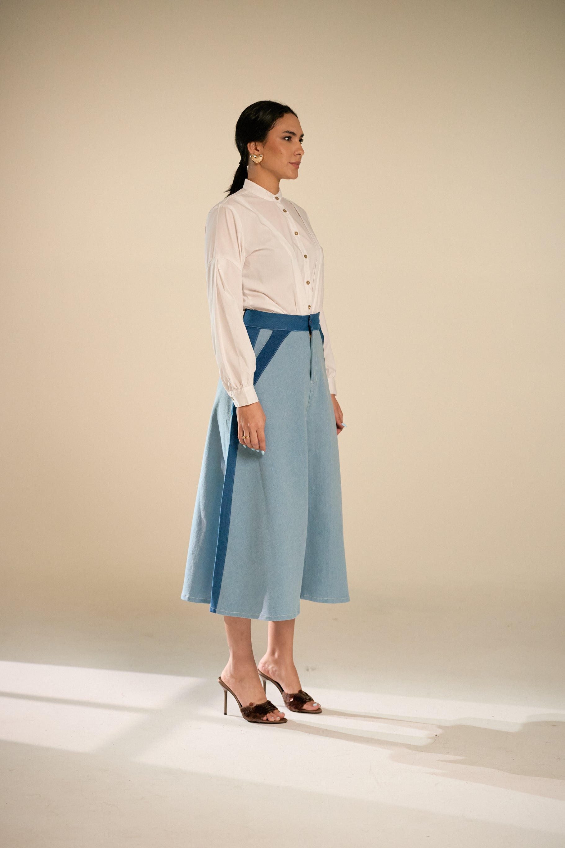 Canaria Denim Skirt - Blue
