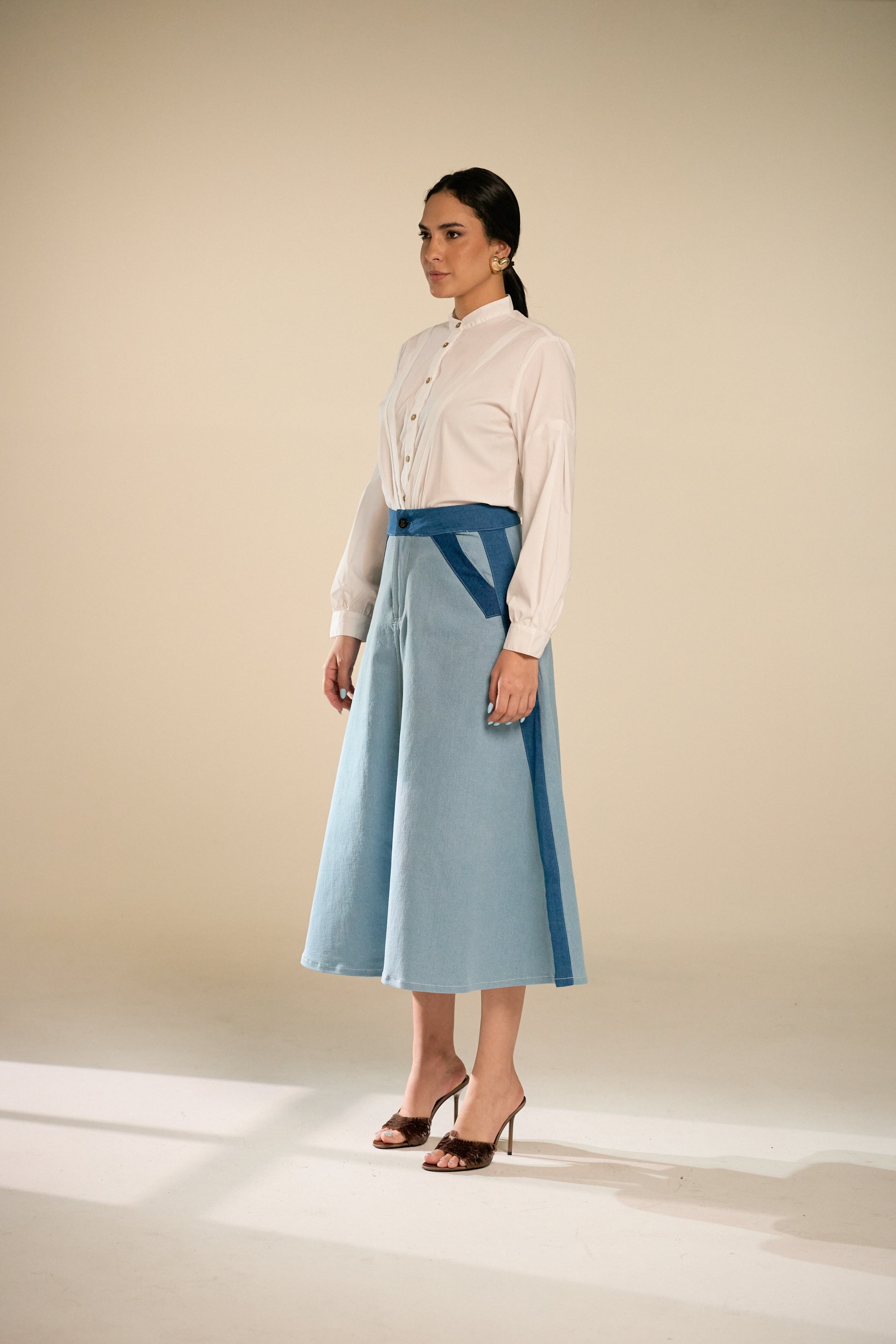 Canaria Denim Skirt - Blue