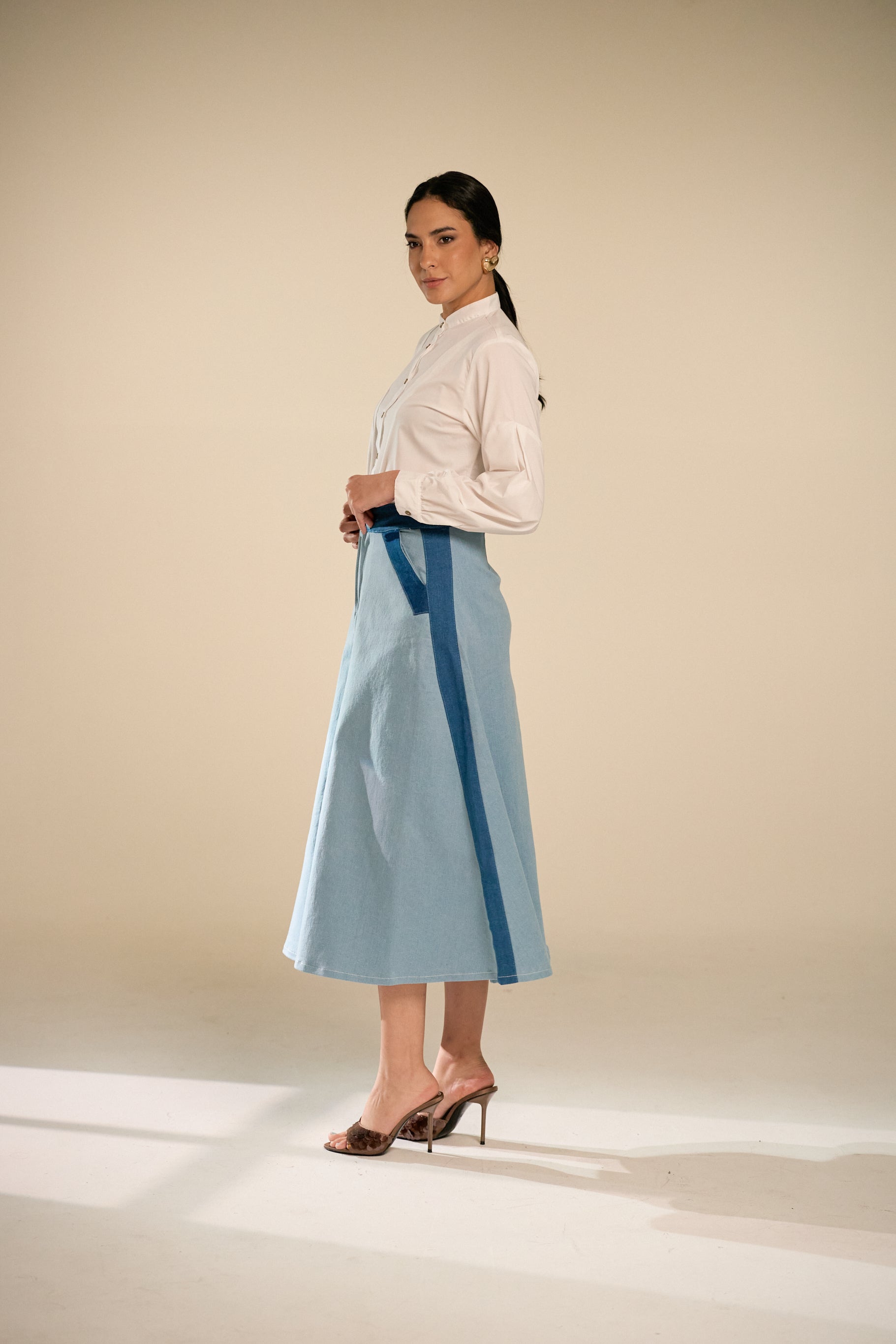 Canaria Denim Skirt - Blue