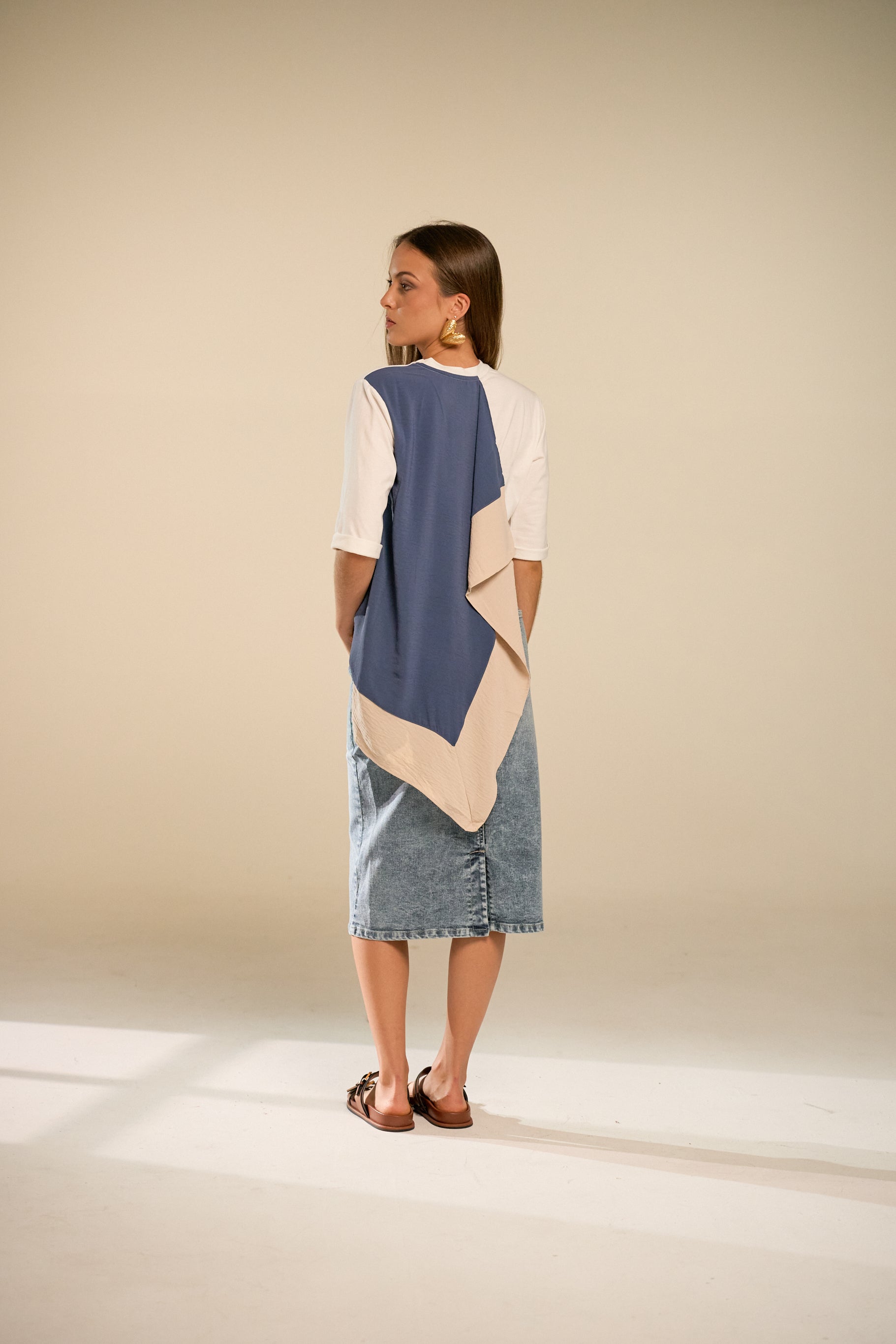 Classic Gato Denim Tube Skirt