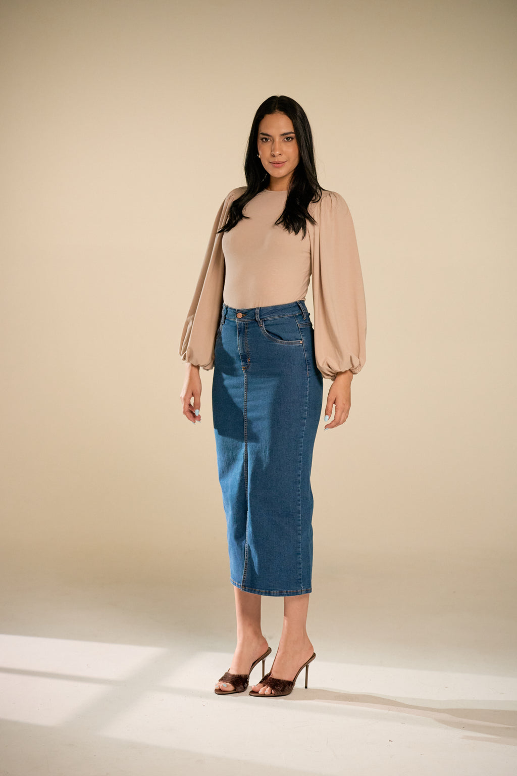 Eras Blue Denim Skirt
