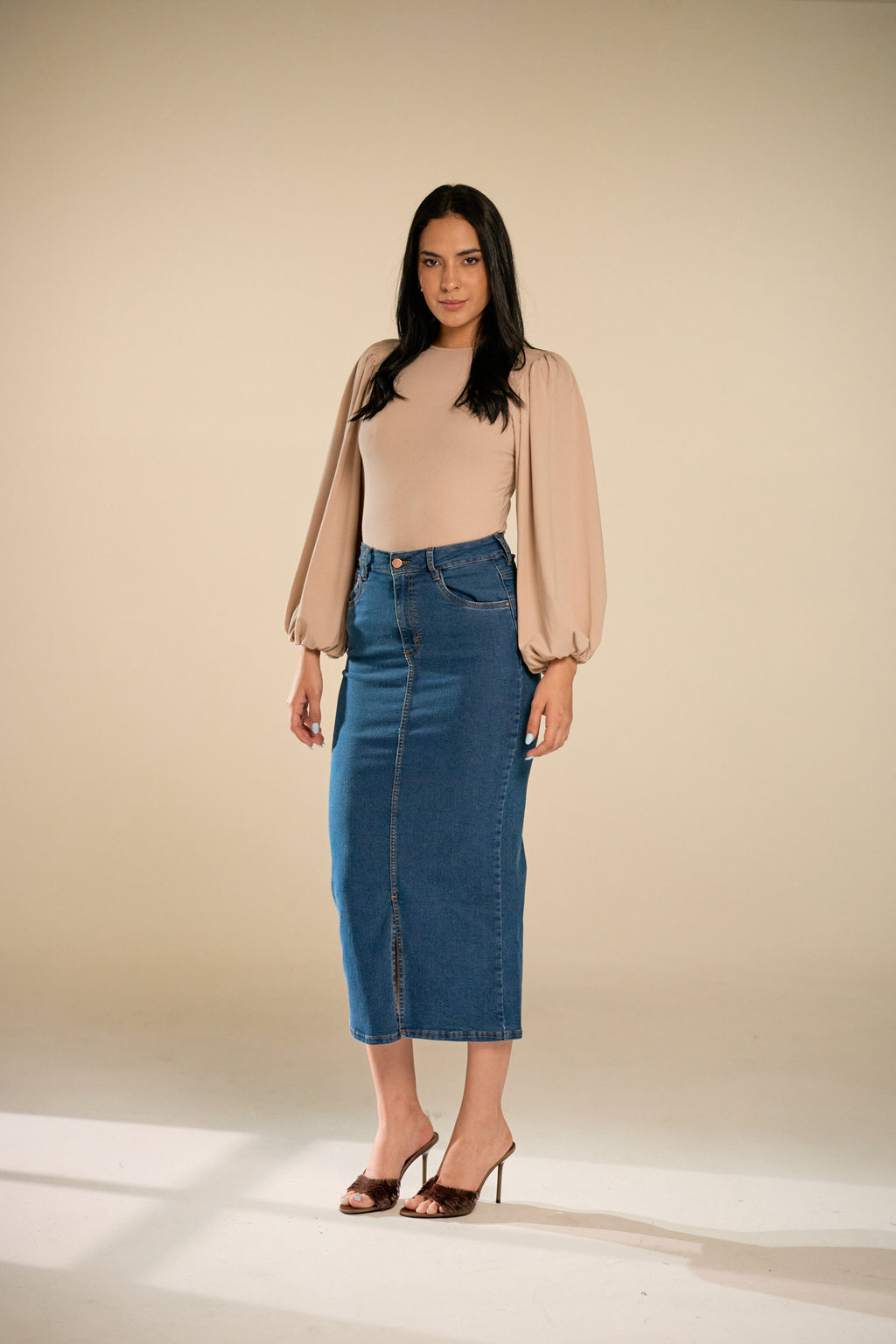 Eras Blue Denim Skirt