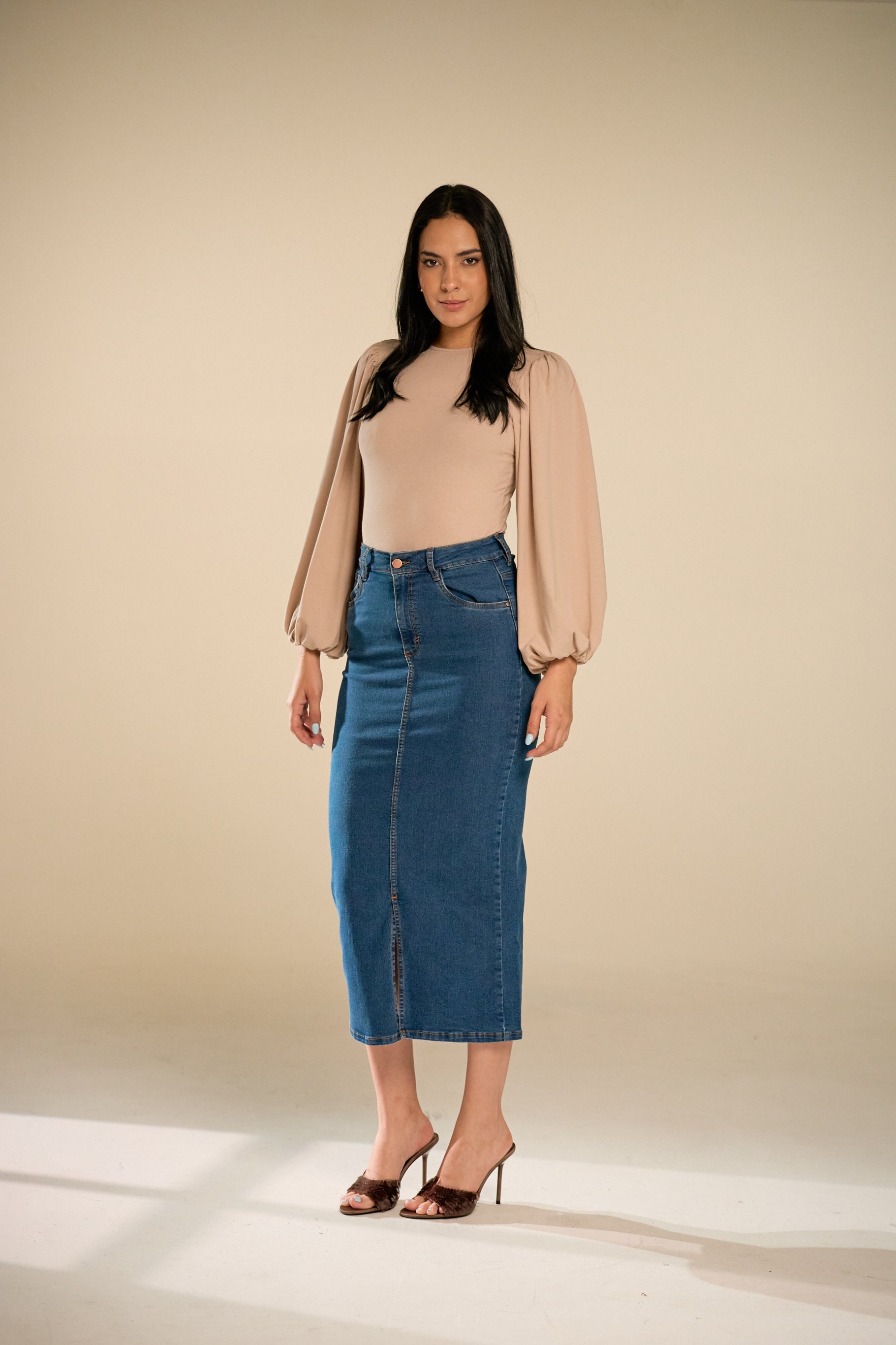 Eras Blue Denim Skirt