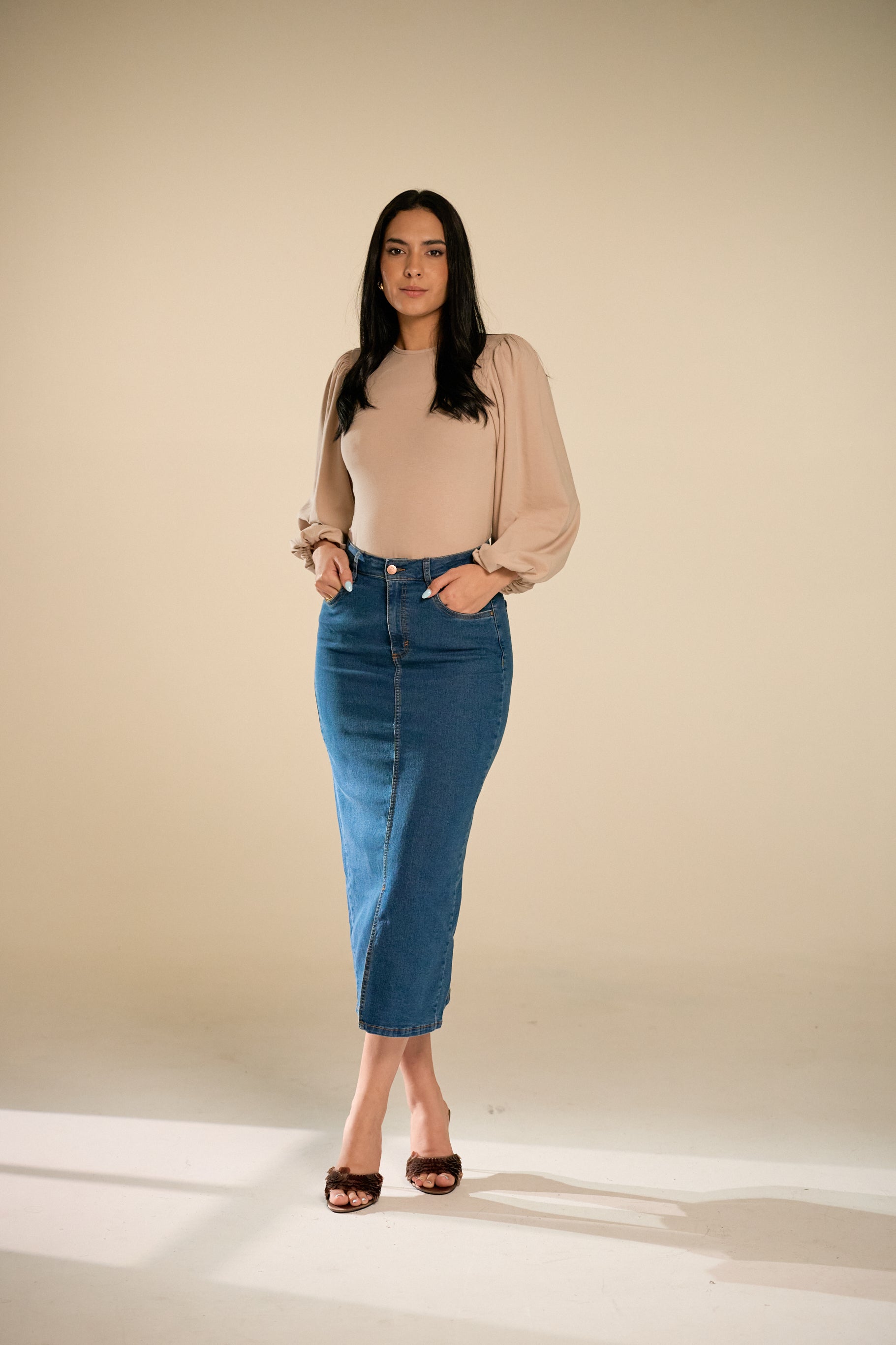 Eras Blue Denim Skirt