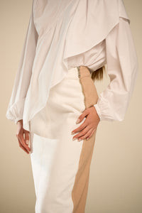 Borea Denim Two tone skirt - Cream