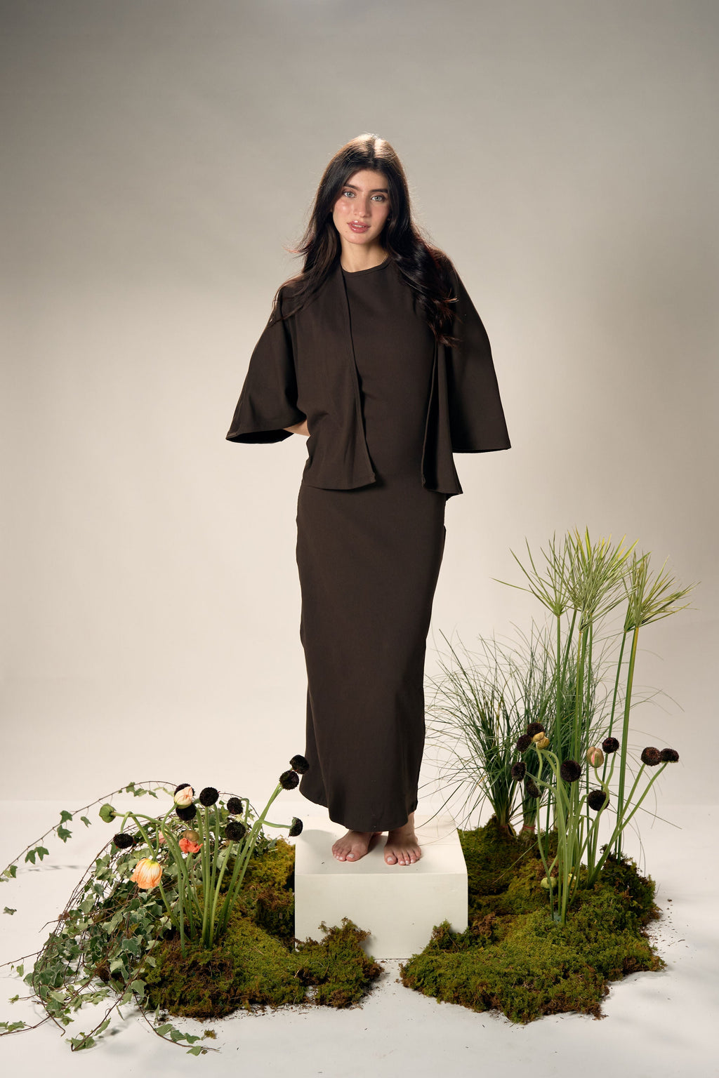 Elba Knit Cardigan - Coffee