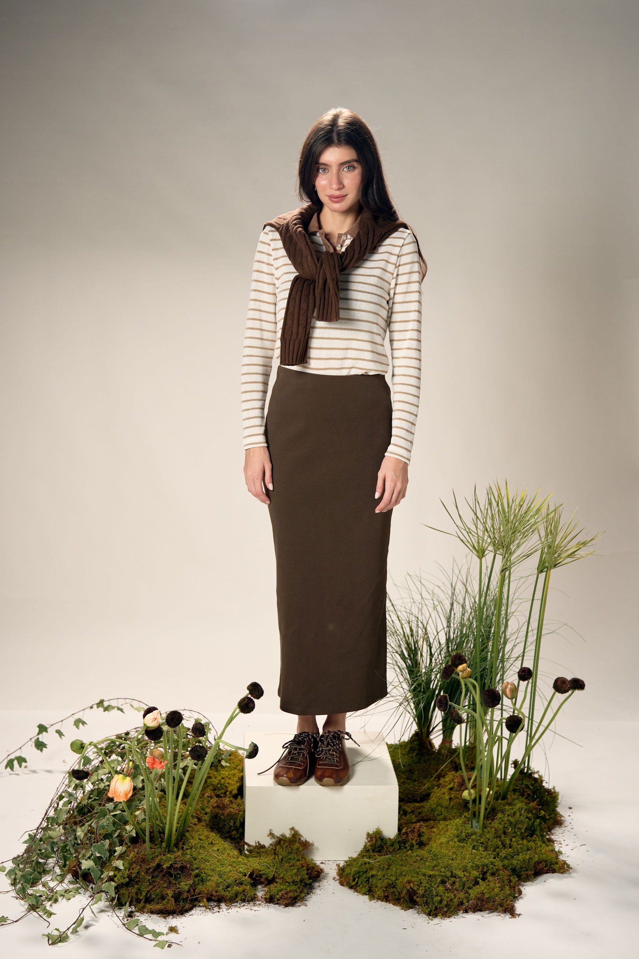 Marina Skirt - Coffee