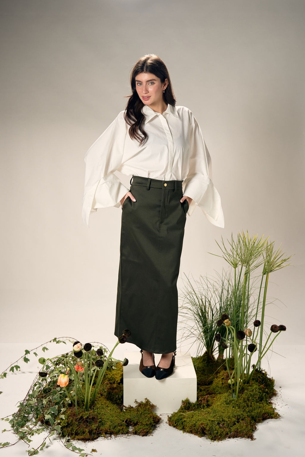 Lucca Skirt - Army
