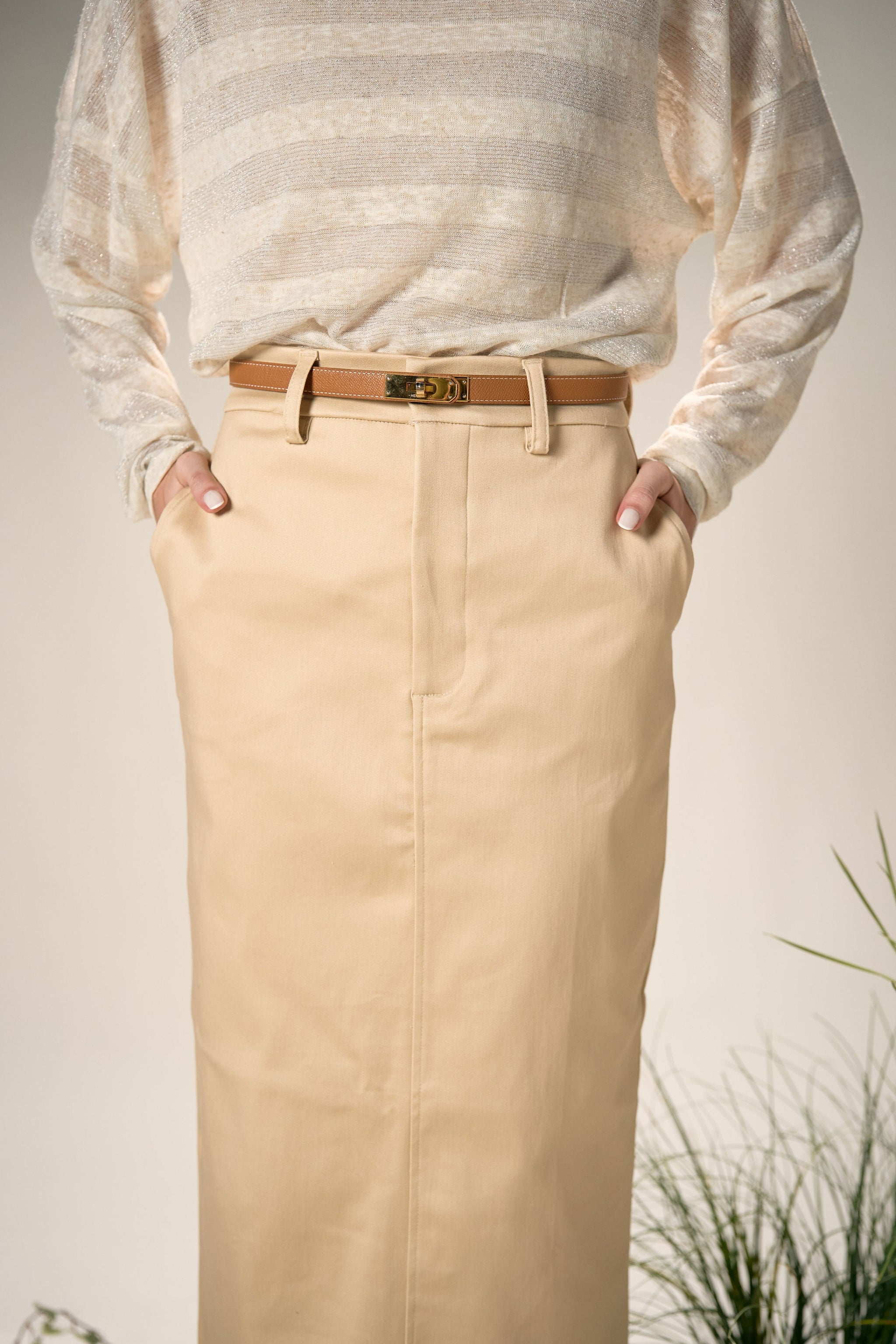 Lucca Skirt - Beige detail