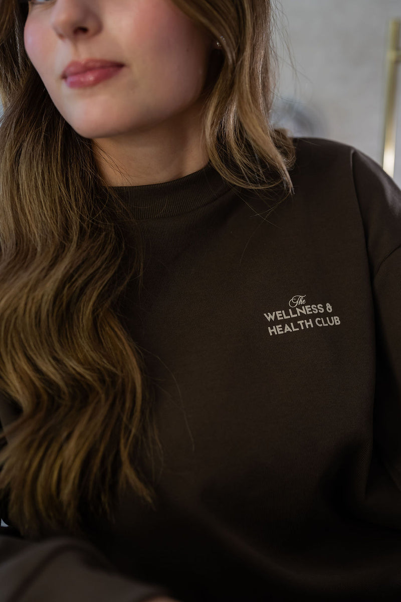 Wellness Club Sweatshirt - Brown