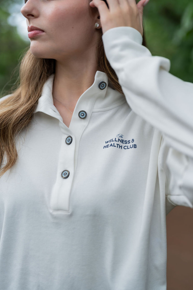 Wellness Club Pullover - White