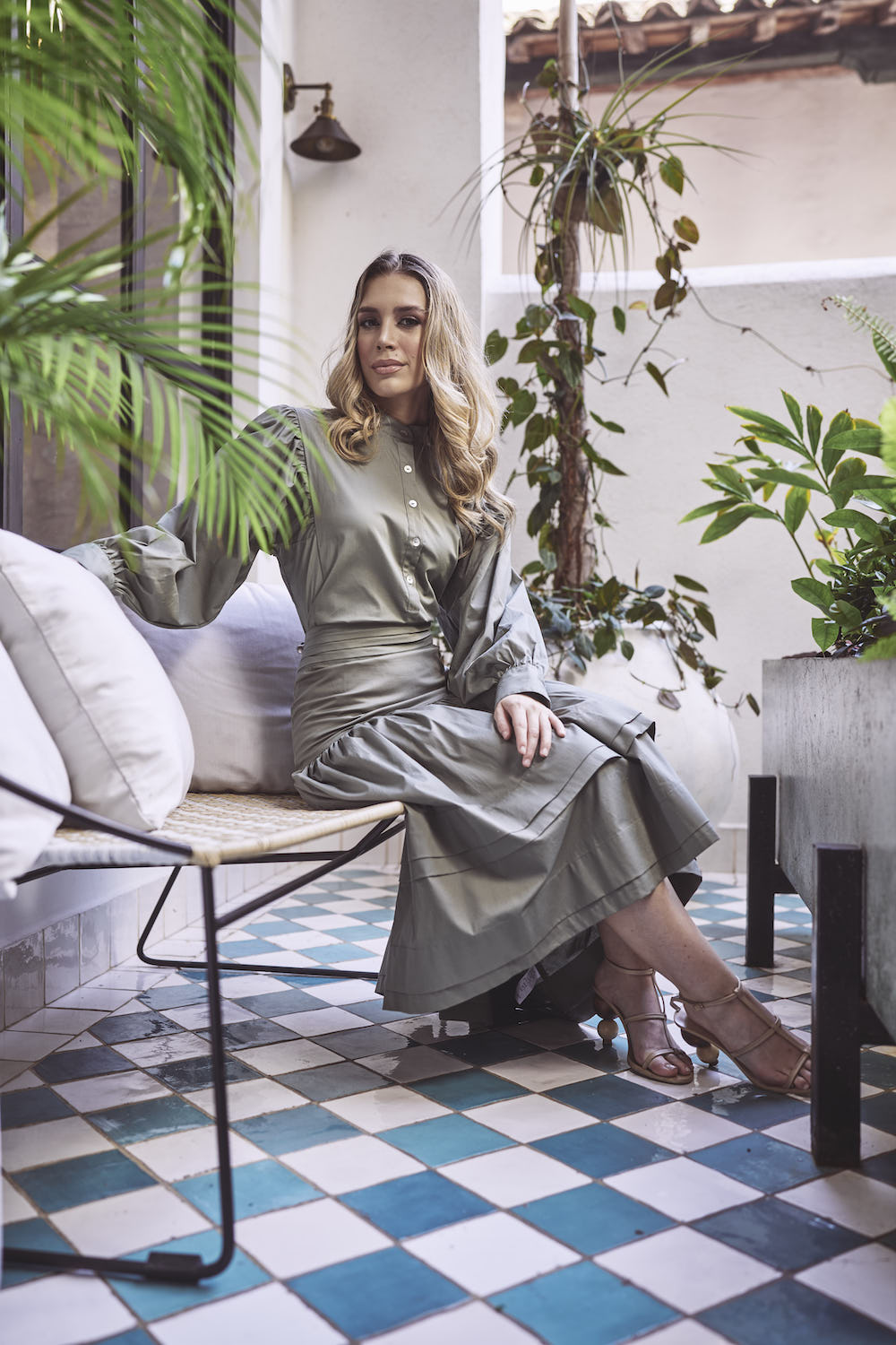 Clara Olive Blouse