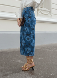 Sunflower Denim Skirt