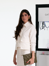 Sonia Crop Jacket - White