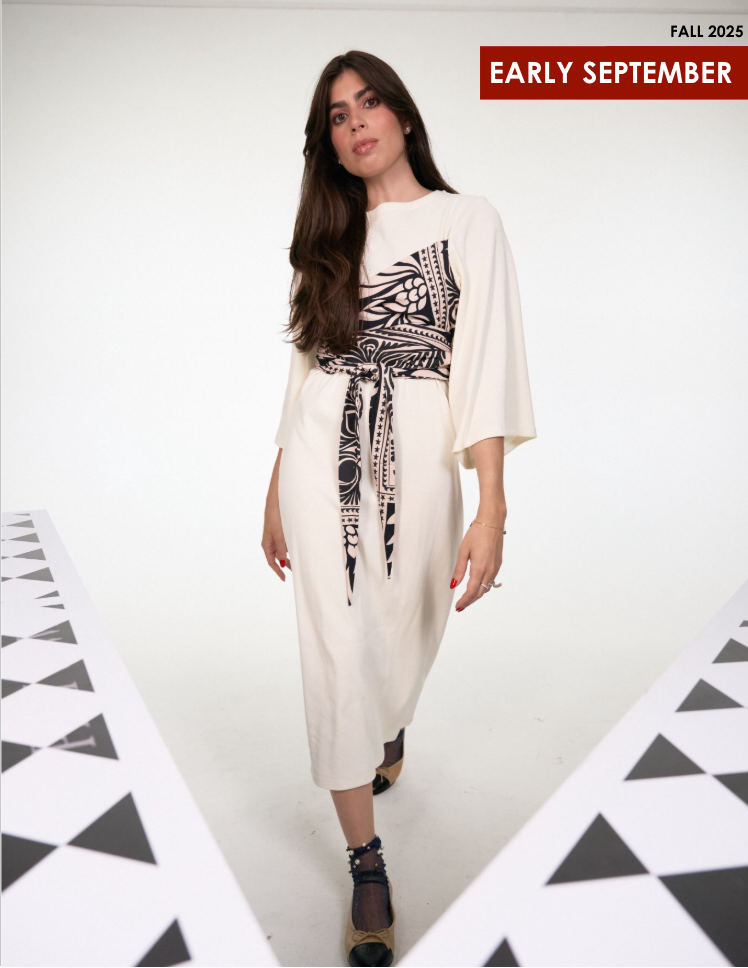 Crossed Wrap Jersey Dress