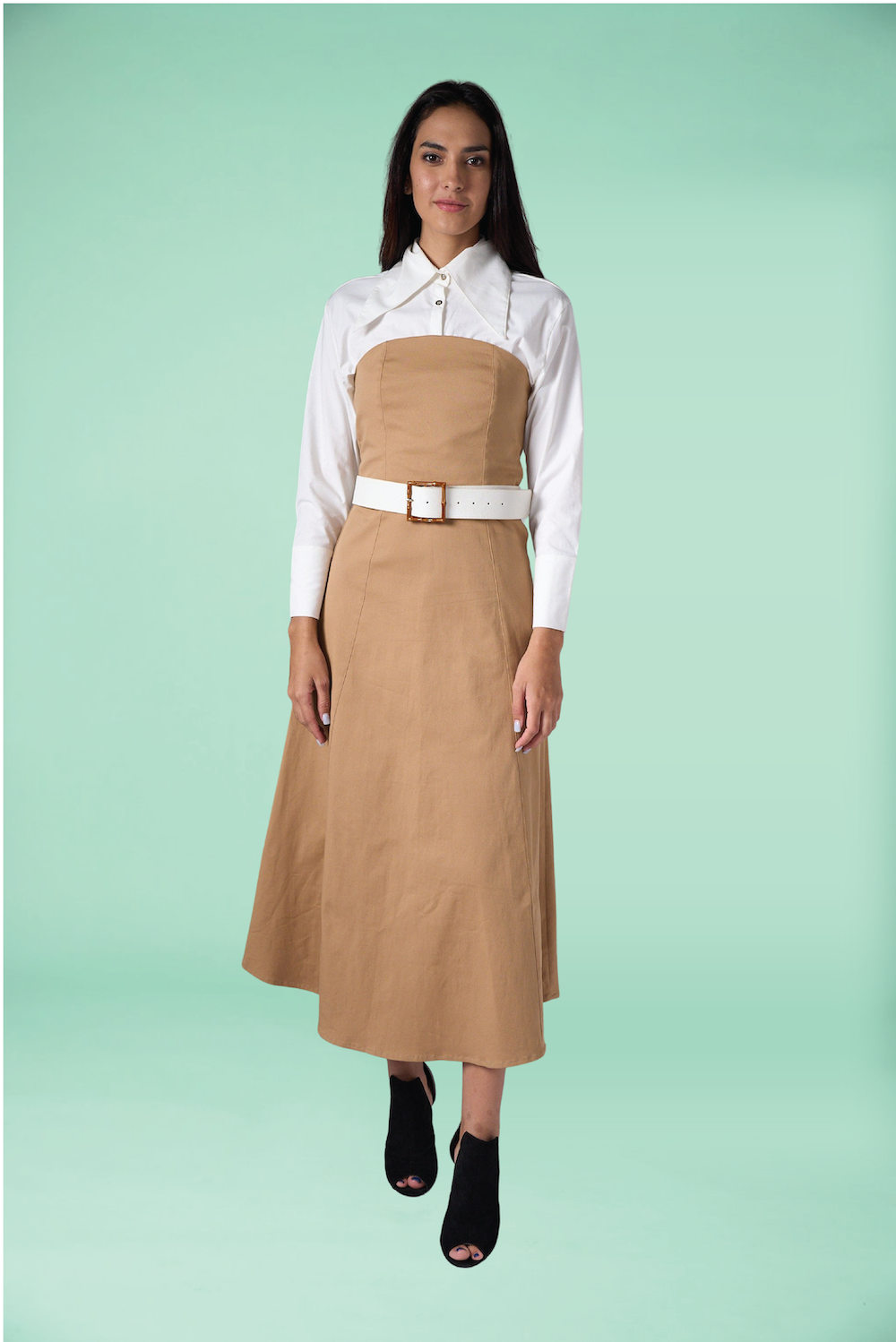 Mafiori Dress- Camel