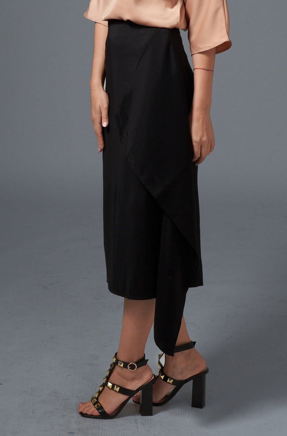 Melisa Tube Side Skirt - Black