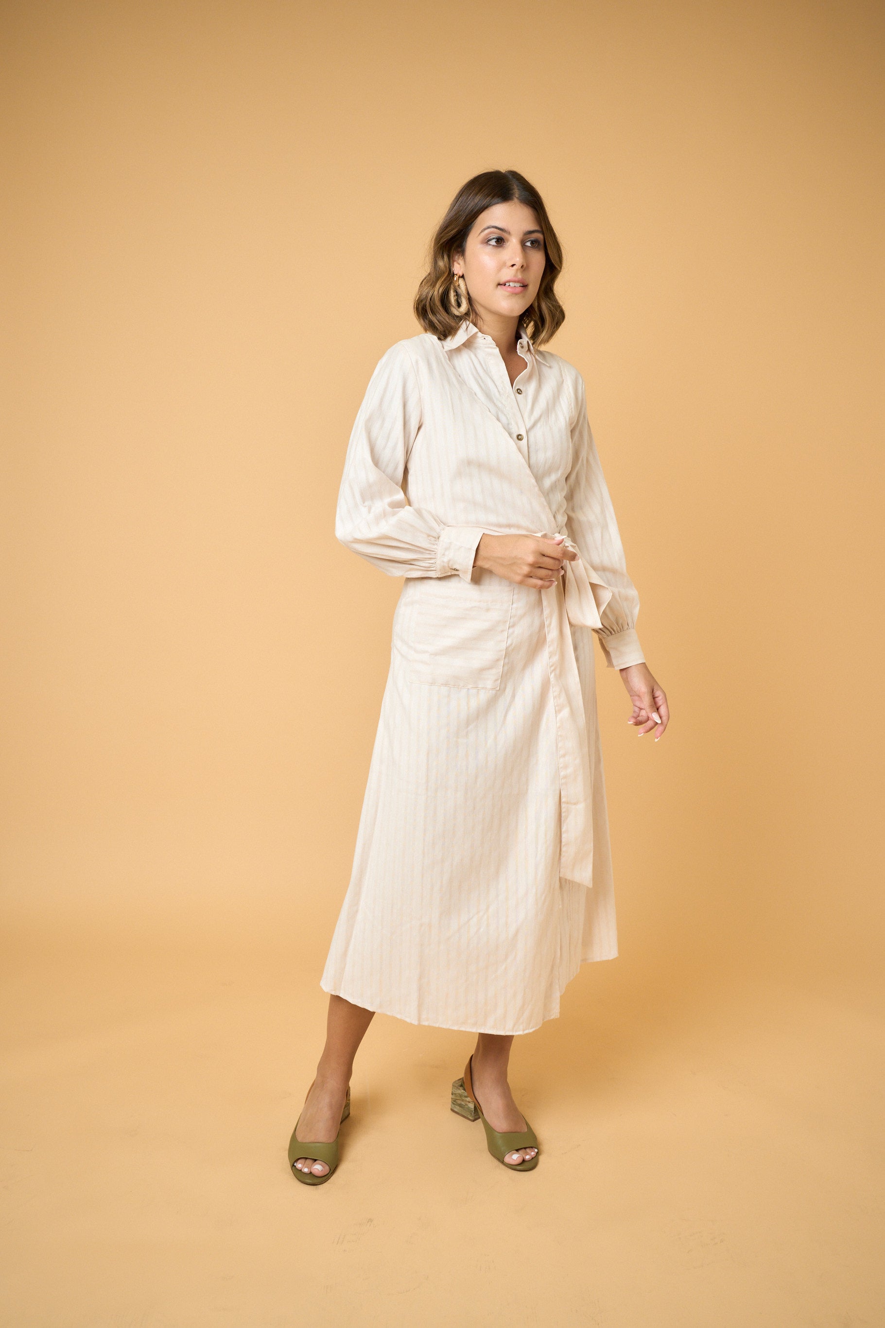 cream button front dress She+Sky Cream Eyelet Button Down Cotton Mini Dress